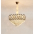 Luksusowy srebrny żyrandol kryształowy 58cm - K500
